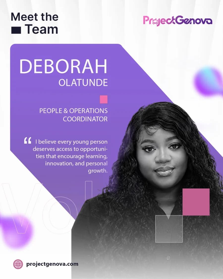 Deborah Olatunde, People & Operations Coordinator