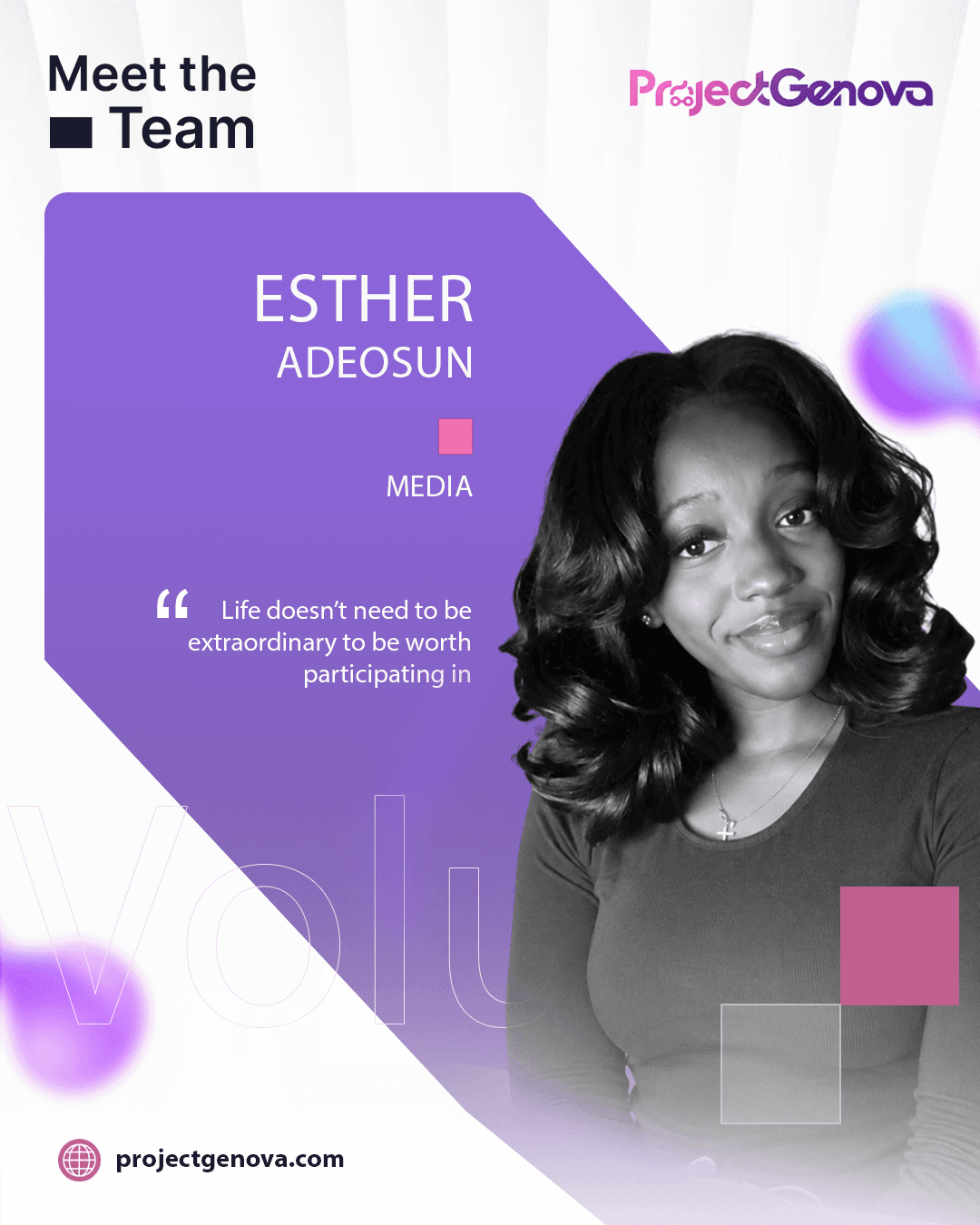 Esther Adeosun, Media
